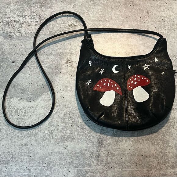 Vintage Leather painted Stone Mountain mini fairy purse - Picture 2 of 10